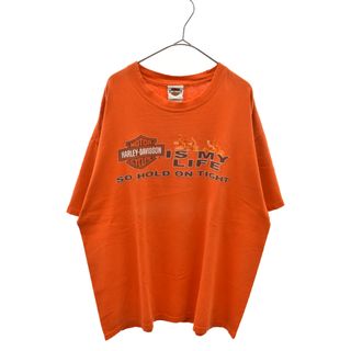 VINTAGE ヴィンテージ 10's Harley-Davidson ハーレーダビッドソン CHICAGO Tシャツ オレンジ 2010年製 Hanes BEEFY-T ボディ(Tシャツ/カットソー(半袖/袖なし))