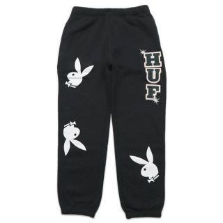 新品未使用 HUF PLAYBOY スウェットパンツ ハフ 裏起毛 プレイボーイ