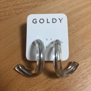 ゴールディ(GOLDY)のGOLDY メタルエンケージクリアピアス(ピアス)