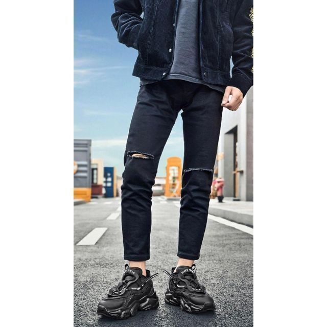 ハイテクスニーカー ダッドスニーカー 26cm ブラック ユニセックス 新品 メンズの靴/シューズ(スニーカー)の商品写真