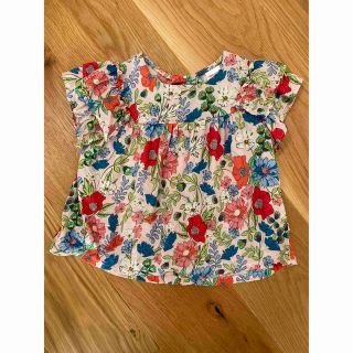 ザラキッズ(ZARA KIDS)のザラベビー　花柄ブラウス　80(シャツ/カットソー)