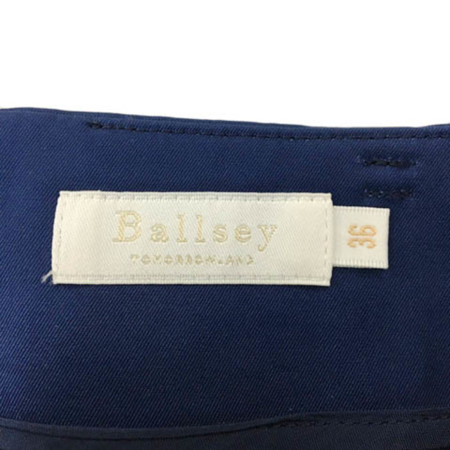 Ballsey(ボールジィ)のボールジー トゥモローランド スカート タイト 膝丈 無地 36 紺 青 レディースのスカート(ひざ丈スカート)の商品写真
