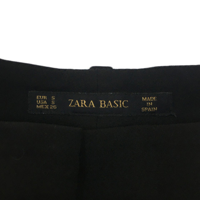 ZARA(ザラ)のザラ ベーシック パンツ ガウチョ ワイド クロップド 無地 USA S 黒 レディースのパンツ(その他)の商品写真