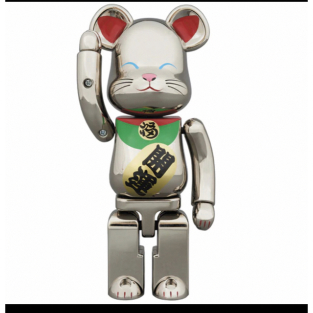 超合金 BE@RBRICK 招き猫 銀メッキ弐