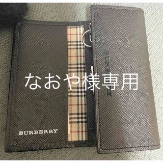 バーバリー(BURBERRY)のBurberry レザーキーケース　ブラック(キーケース)