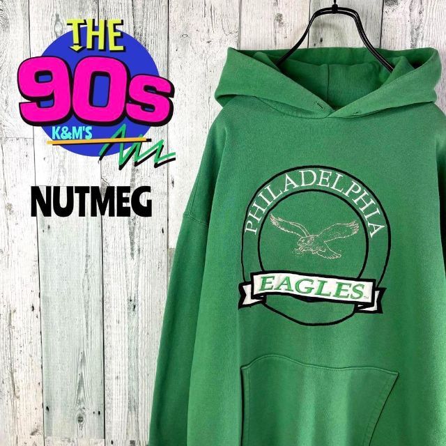 パーカー○素材90's NUTMEG USA製　NFL イーグルス　ヴィンテージ　パーカー