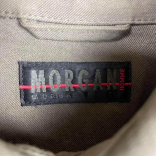 MORGAN HOMME(モルガンオム)の90's MORGAN HOMEモルガン　ミリタリースタッズステンカラー コート メンズのジャケット/アウター(ステンカラーコート)の商品写真