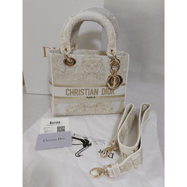 国産最安値 Christian Dior - DIOR ディオール LADY D-LITE ミディアム ...
