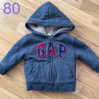 ベビーギャップ(babyGAP)のGAP 12〜18months    80    ボア　パーカー　冬　真冬(カーディガン/ボレロ)