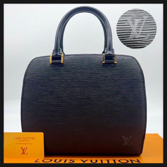 愛用 VUITTON LOUIS - レザー ブラック エピ ハンドバッグ ポンヌフ