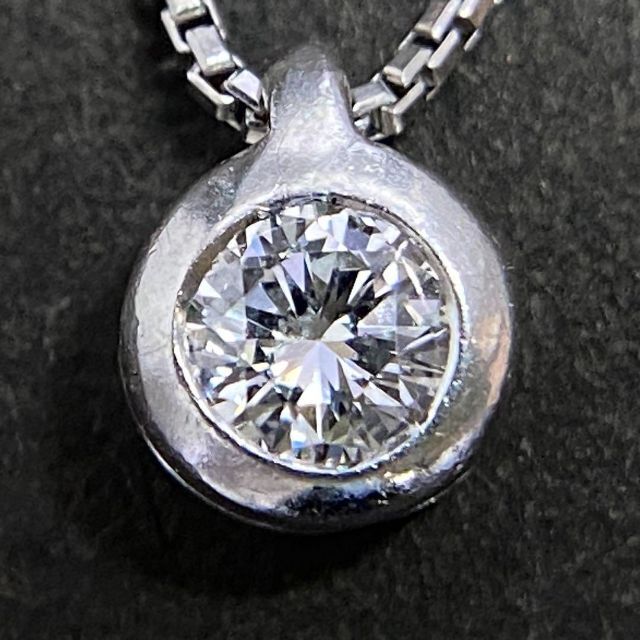 Pt900　ダイヤモンド　ネックレス　D0.22ct　高級　プチ　プラチナ