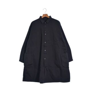 ポータークラシック(PORTER CLASSIC)のPORTER CLASSIC ステンカラーコート 2(M位) 黒 【古着】【中古】(ステンカラーコート)