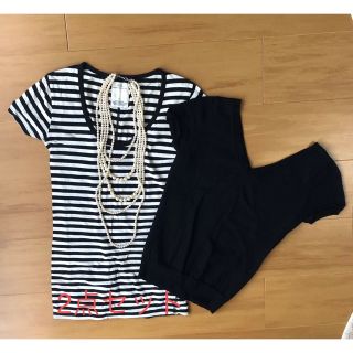 クイーンズコート(QUEENS COURT)のQUEENS COURT 、moussy2点セット☆セーター&Tシャツ(カットソー(半袖/袖なし))