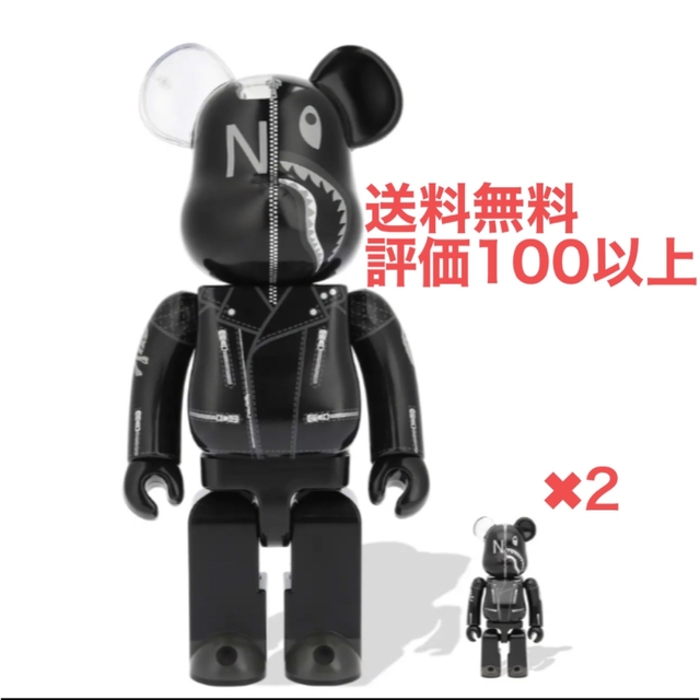 BE@RBRICK(ベアブリック)のBE@RBRICK BAPE NEIGHBORHOOD 100% 400% エンタメ/ホビーのフィギュア(その他)の商品写真