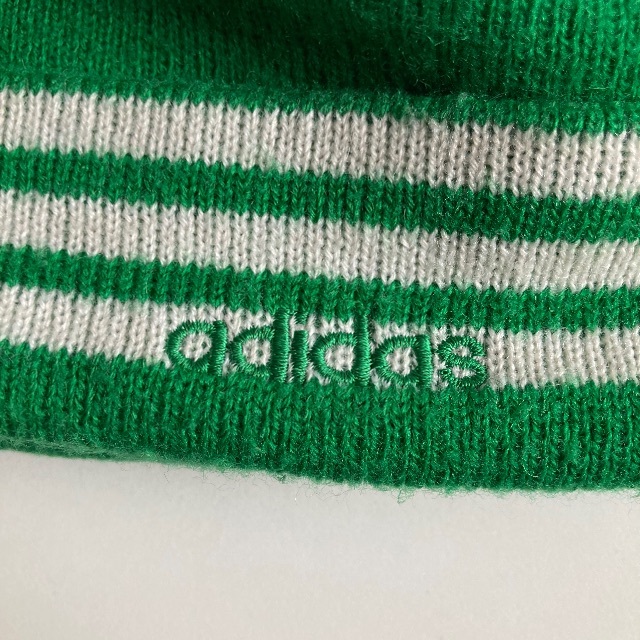 adidas(アディダス)の'90ss〜'00s adidas knit cap / green 希少 メンズの帽子(キャップ)の商品写真