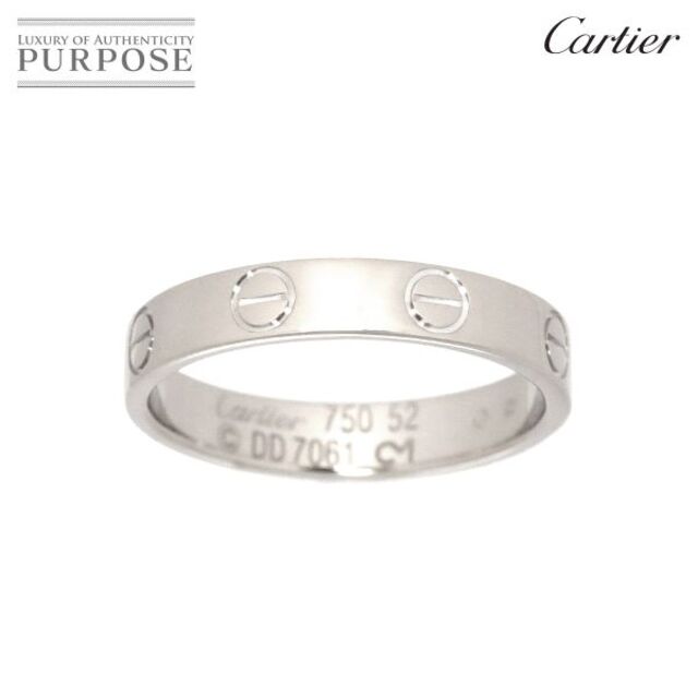 Cartier - カルティエ Cartier ミニラブ #52 リング K18 WG ホワイトゴールド 750 指輪 VLP 90179350