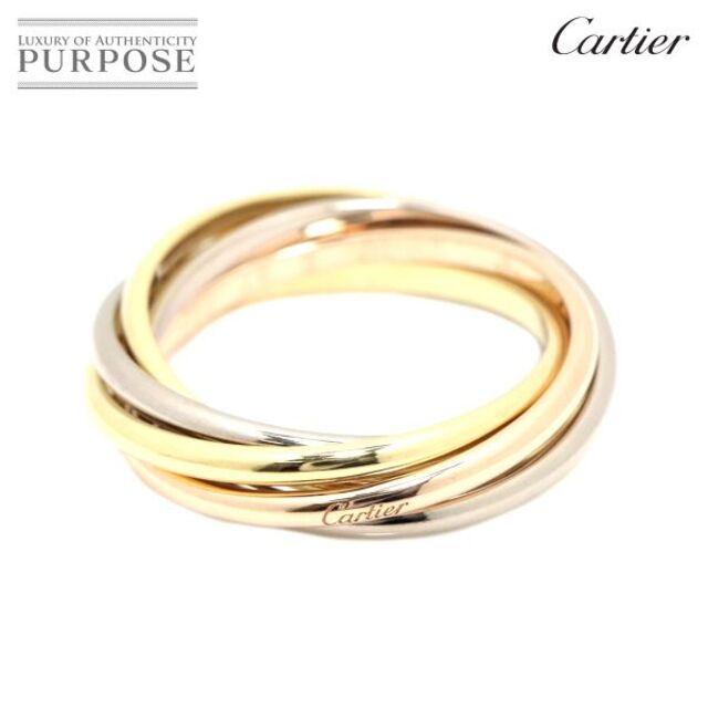 Cartier - カルティエ Cartier トリニティ #48 リング K18 YG WG PG 5連 スリーゴールド 3カラー 750 指輪 VLP 90179388