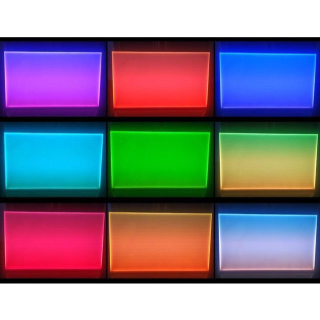 水槽 カラー バックライトスクリーン 60cm×35cm アクアリウム LEDの ...