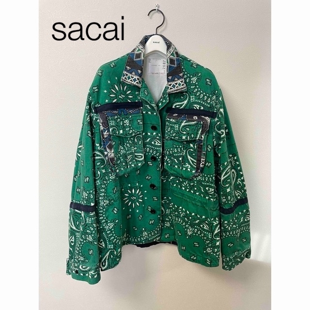 注目ブランド sacai - サカイ バンダナ ジャケット ペイズリー