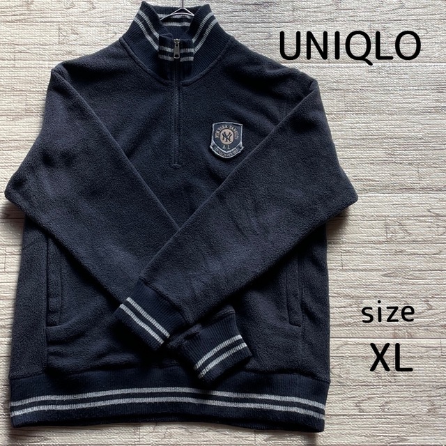 ユニクロ UNIOLO ニューヨークヤンキース フリースジャケット 紺XL | フリマアプリ ラクマ