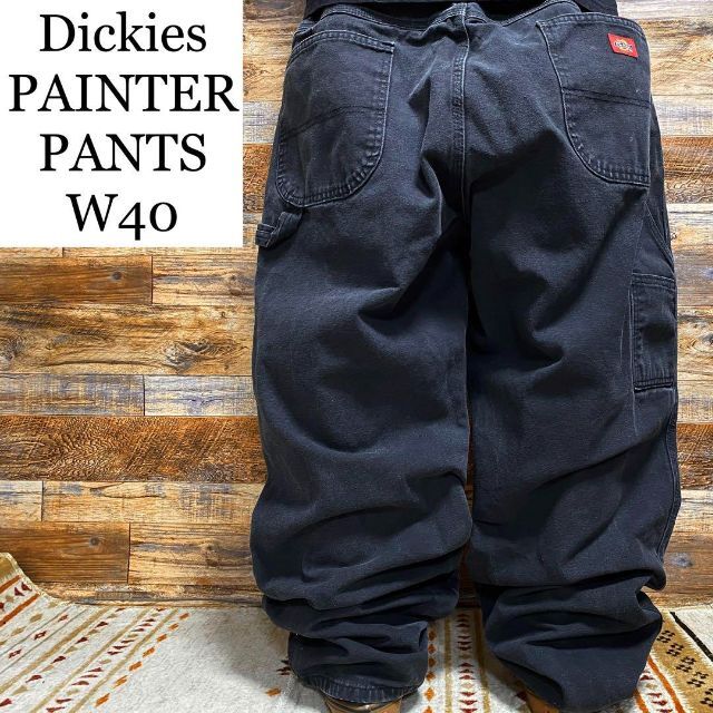 Dickies ディッキーズ ダブルニー ワークパンツ チノ 黒  W40