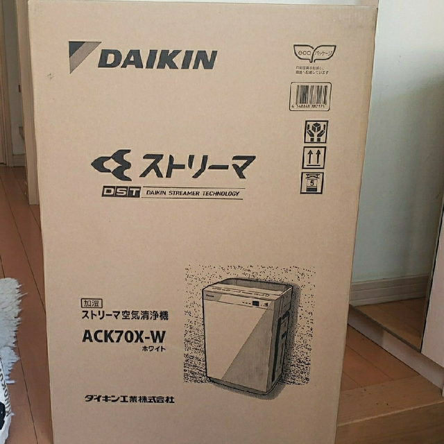 DAIKIN 加湿ストリーマ空気清浄機 ACK70X-W