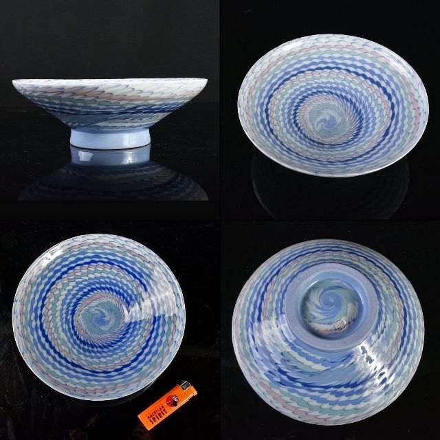 恩田窯 村木朝司作 鶉文彩色中鉢 共箱 C R5432C | tradexautomotive.com