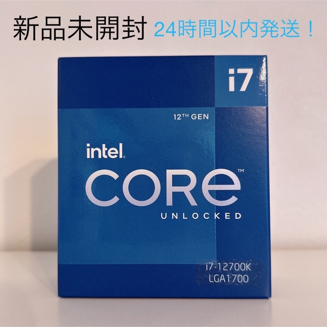 完璧 Intel Processor i7-12700K Core PCパーツ