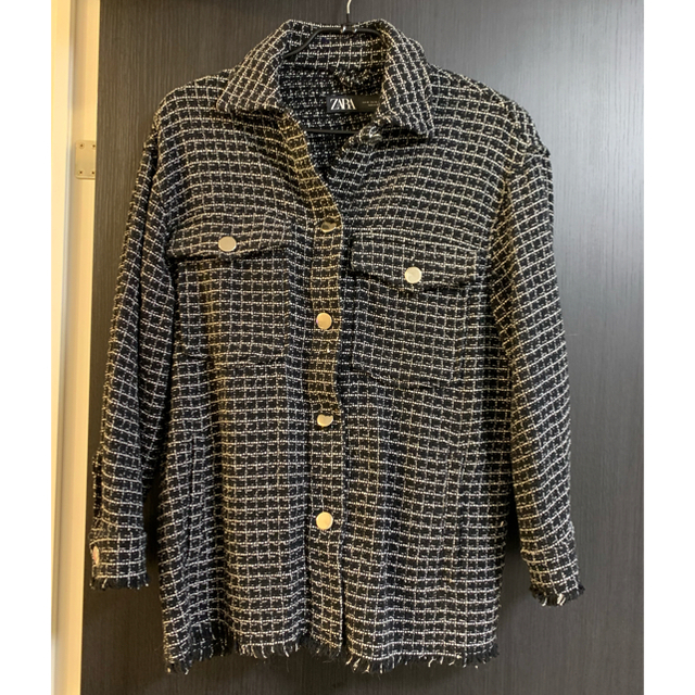 ZARA ツイードジャケット トップス カーディガン