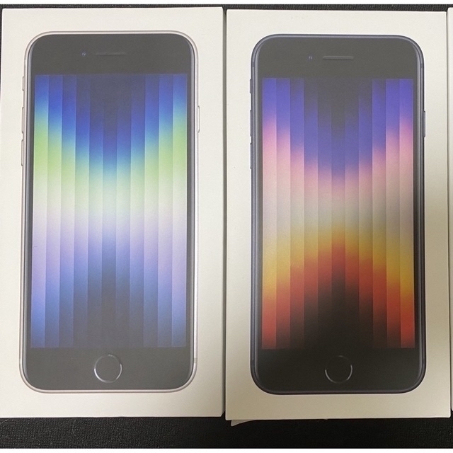iPhone - 新品未開封iPhone SE 第3世代 64GBブラック1台ホワイト一台