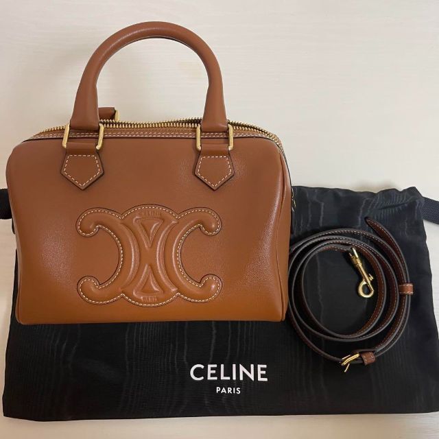 大特価 celine スムースカーフスキン / トリオンフ キュイル ボストン