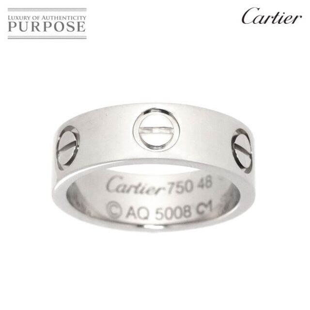 Cartier - カルティエ Cartier ラブ #48 リング K18 WG ホワイトゴールド 750 指輪 VLP 90180483