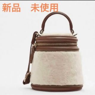 ザラ(ZARA)の【新品未使用　タグ付き】ZARA  ファーバッグ(ショルダーバッグ)