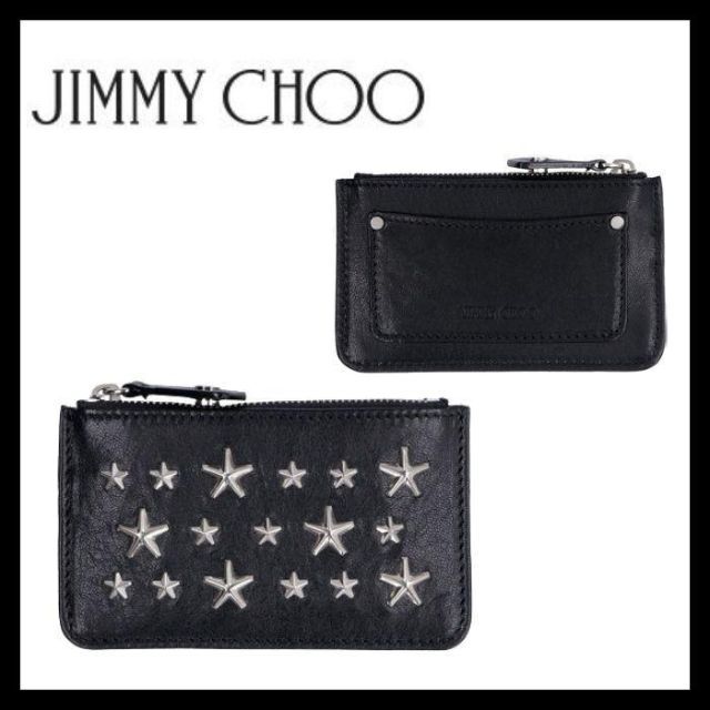 新品【Jimmy Choo】 NANCY レザー コイン/キーケース スタッズ 【予約