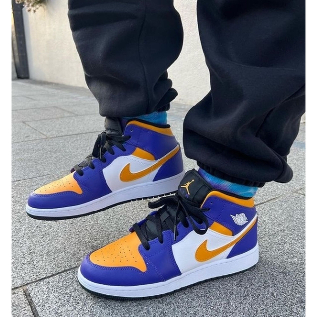 Air Jordan 1 Mid Lakers エアジョーダンワンレイカーズ