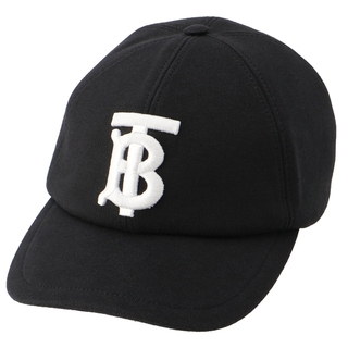 バーバリー(BURBERRY)のバーバリー BURBERRY ベースボールキャップ モノグラムモチーフ 帽子 ブラック 8038141(キャップ)