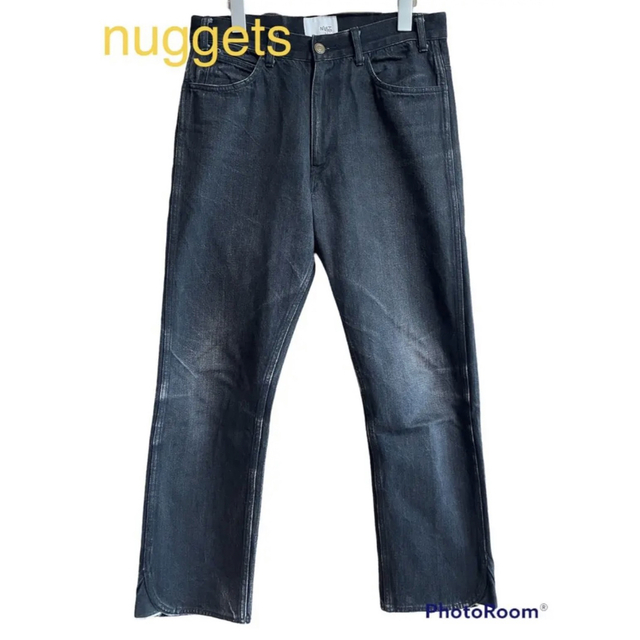 NuGgETS(ナゲッツ)のナゲッツNuggetsブラックデニムパンツ古着made in japan メンズのパンツ(デニム/ジーンズ)の商品写真