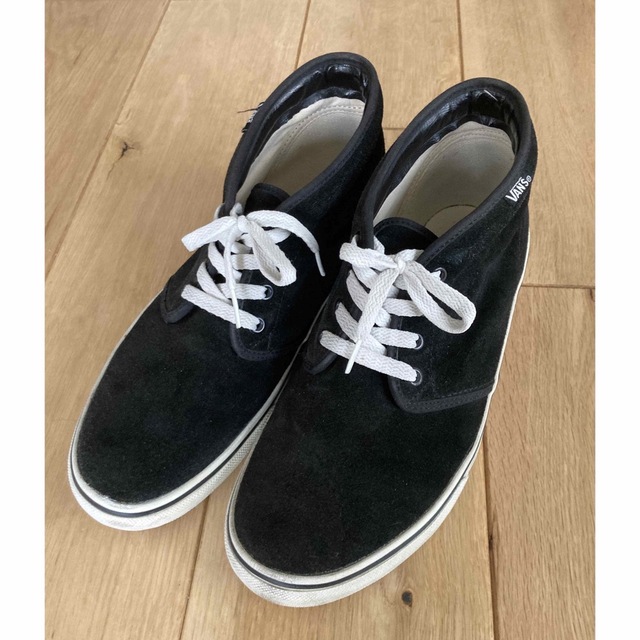 オールブラック 80s USA製 VANS チャッカ スウェード 黒 キャバレロ-