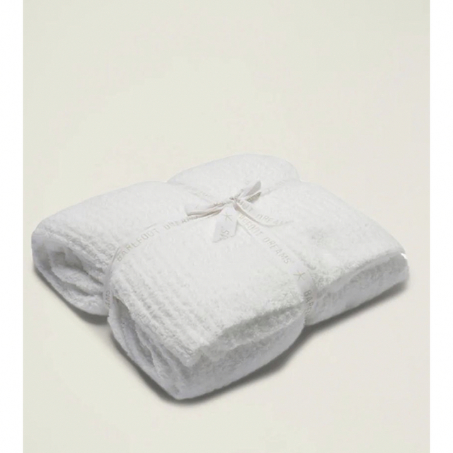 BAREFOOT DREAMS(ベアフットドリームス)のベアフットドリームス 137×182cm ブランケット 白 インテリア/住まい/日用品の寝具(毛布)の商品写真