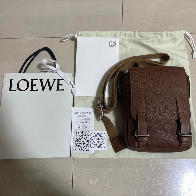 LOEWE ミリタリークロスボディバッグ XS-