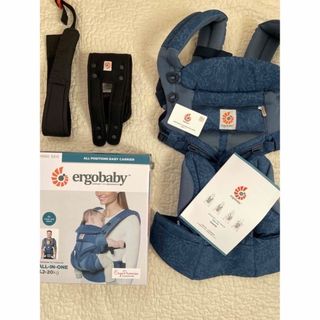 エルゴベビー(Ergobaby)のエルゴ／抱っこ紐／オムニ360メッシュクールエア／色ブルーブルーム(抱っこひも/おんぶひも)