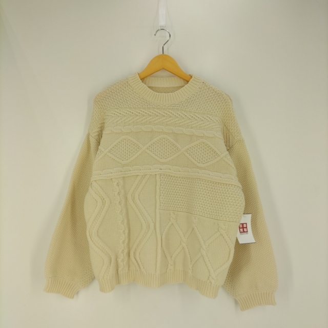 lawgy patchwork pattern knit