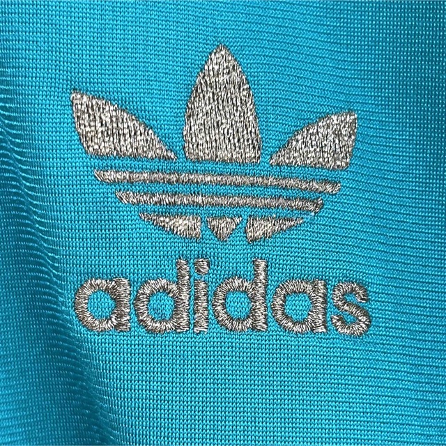adidas アディダス トラックジャージ グリーン 背面でかロゴ M 90s