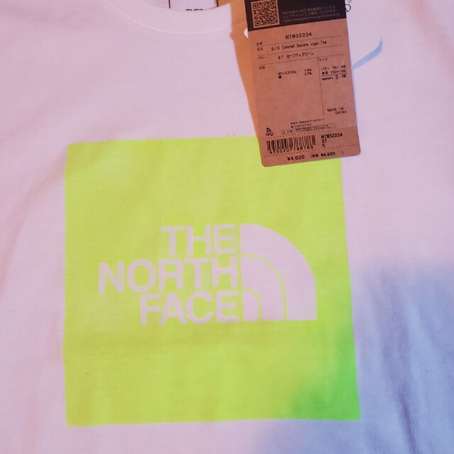 THE NORTH FACE(ザノースフェイス)のザノースフェイス◎蛍光イエロー半袖ロゴTシャツ◎レディースS レディースのトップス(Tシャツ(半袖/袖なし))の商品写真