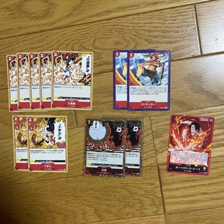ワンピース　カードゲーム　火拳＋炎帝（計4枚）