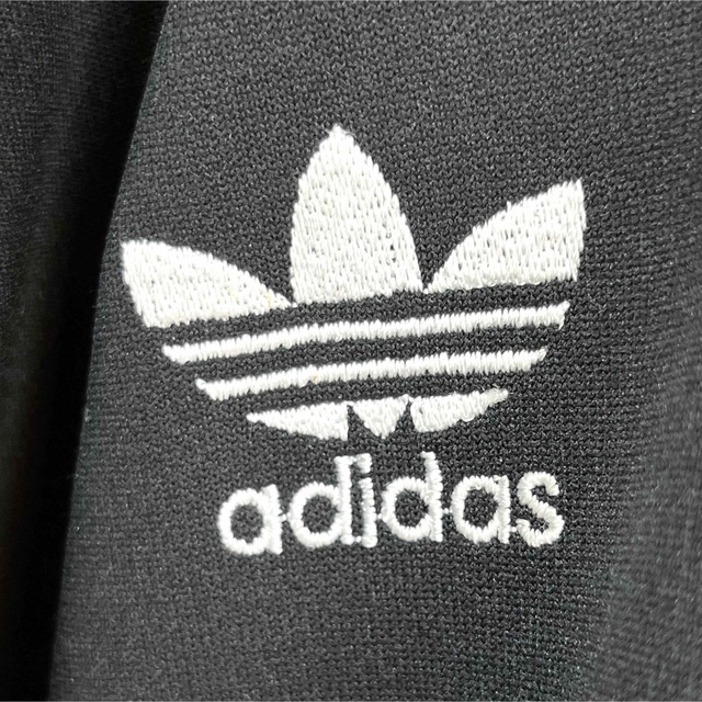 adidas アディダス トラックジャージ ブラック 胸元&両袖ロゴ  90s 4