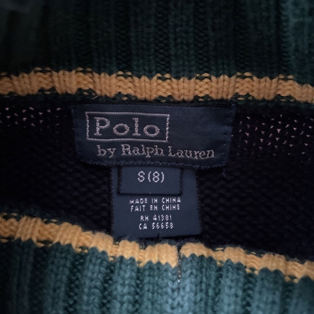 POLO RALPH LAUREN(ポロラルフローレン)のラルフローレン RALPH LAUREN ジップアップ ニット セーター 130 キッズ/ベビー/マタニティのキッズ服男の子用(90cm~)(ニット)の商品写真