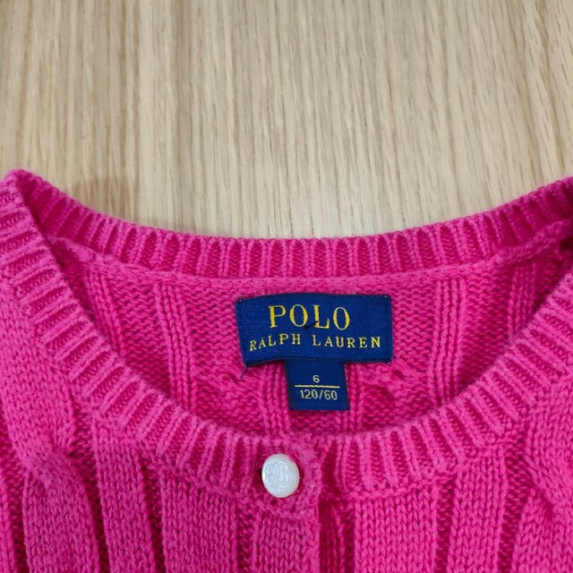 POLO RALPH LAUREN(ポロラルフローレン)のラルフローレン　カーディガン　チュニック　ニット　長袖 キッズ/ベビー/マタニティのキッズ服女の子用(90cm~)(カーディガン)の商品写真