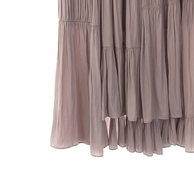 Noble(ノーブル)のノーブル 22SS ライトランダムギャザーパッチワークスカート フレア ロング レディースのスカート(ロングスカート)の商品写真