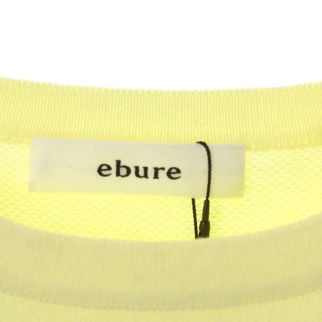 ebure - エブール コットン ニット カットソー 長袖 クルーネック 38